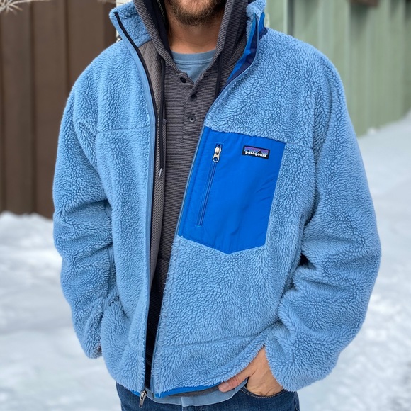 Patagonia Other - Patagonia Retro-X Deep Pile Classic Blue Jacket
